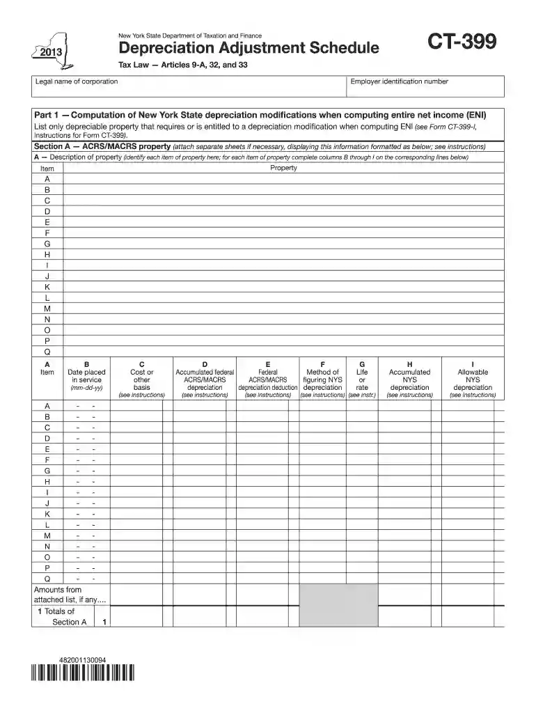 ny form ct 399 2013 Preview on Page 1