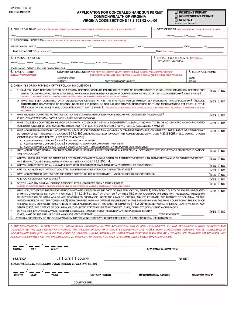 sp248 2013 form Preview on Page 1