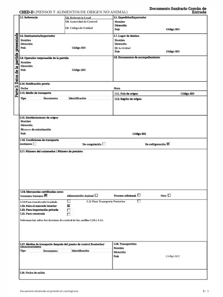 Documento Sanitario Com n De Entrada Preview on Page 1