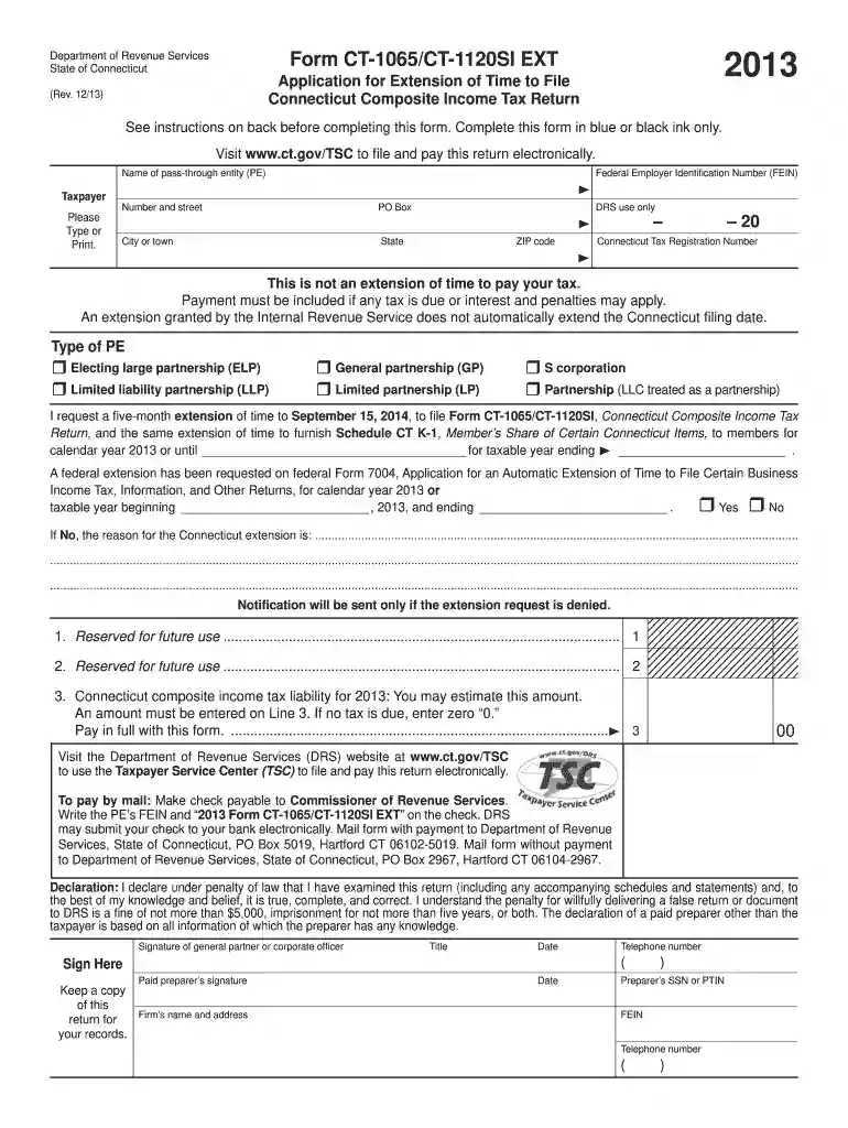 ct 1065 instructions 2021 Preview on Page 1