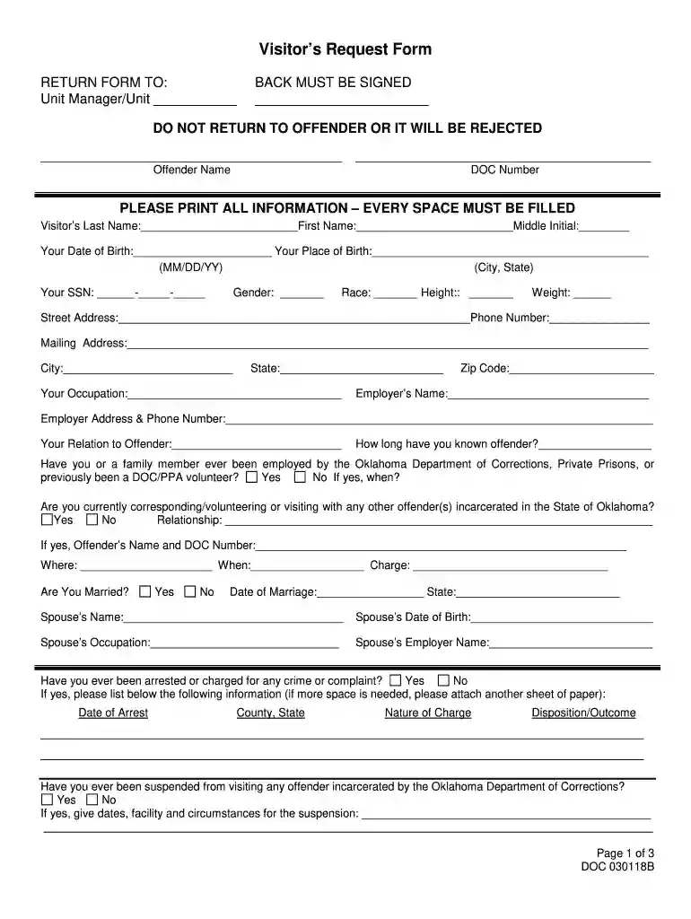 doc visiting application online Preview on Page 1