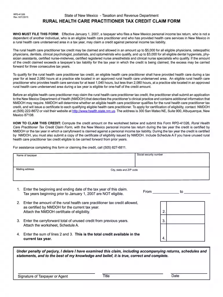 rpd41326 2013 form Preview on Page 1