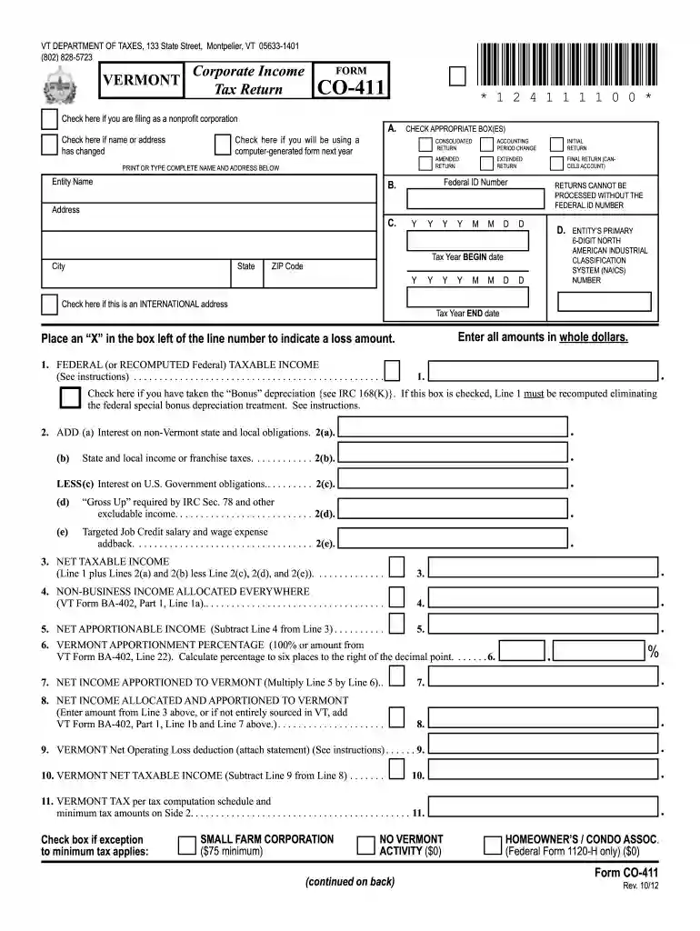 2011 fill in co 411 2012 form Preview on Page 1