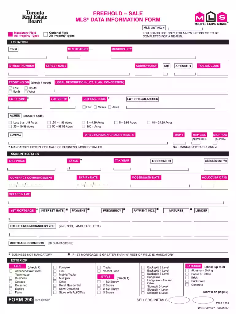 treb forms Preview on Page 1