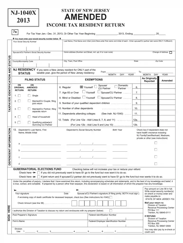 Earned Income Tax Credit - NJ Preview on Page 1