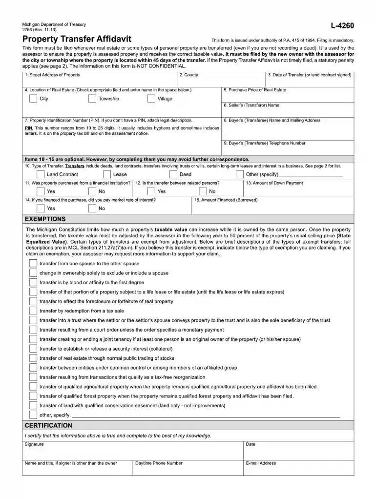 form l 4260 2013 Preview on Page 1