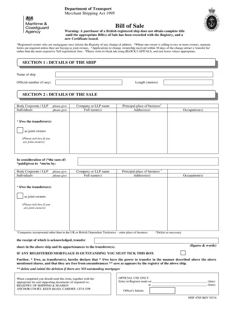 rya bill of sale Preview on Page 1