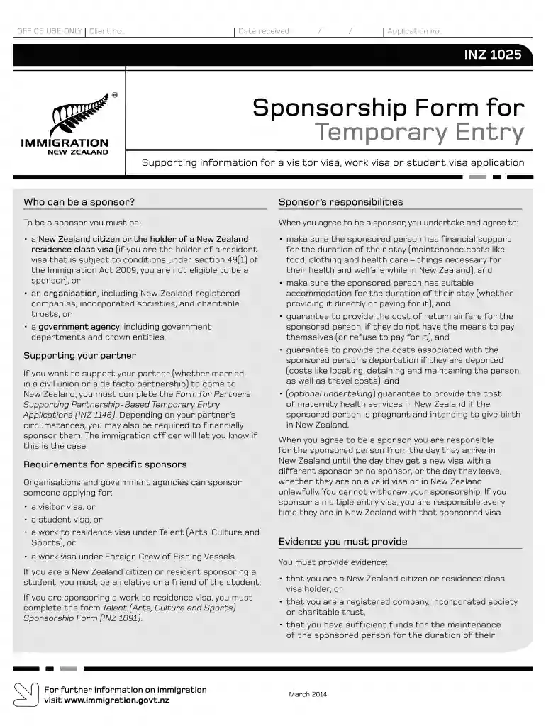 1025 form nz Preview on Page 1