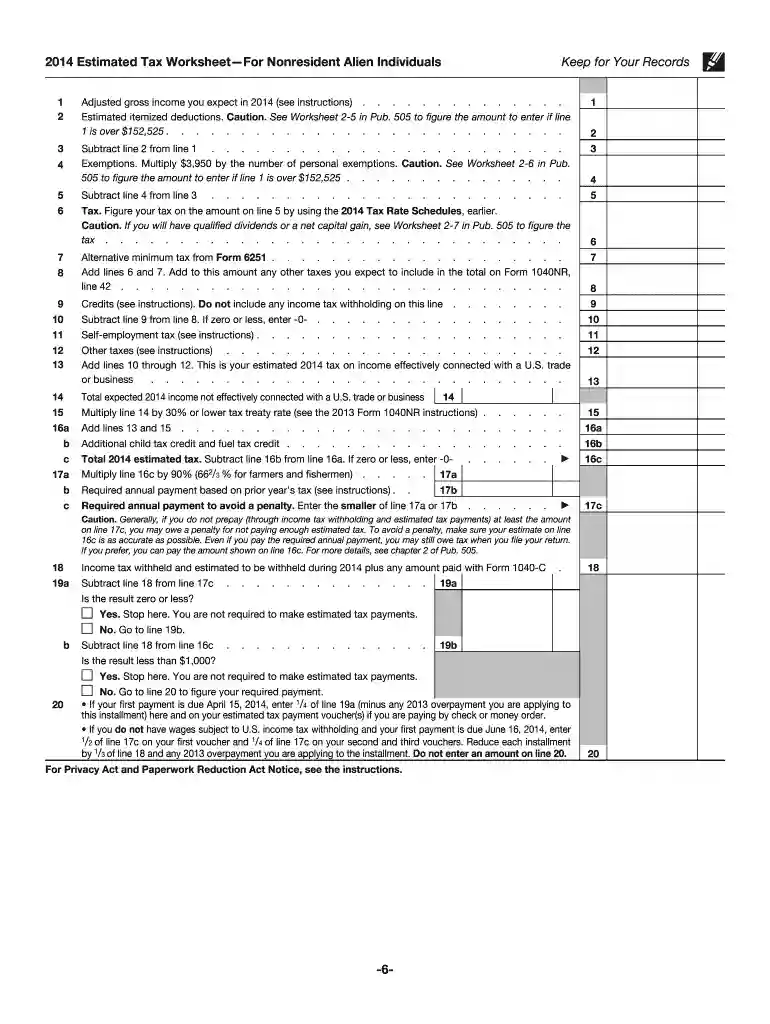 1040 2014 tax form Preview on Page 1