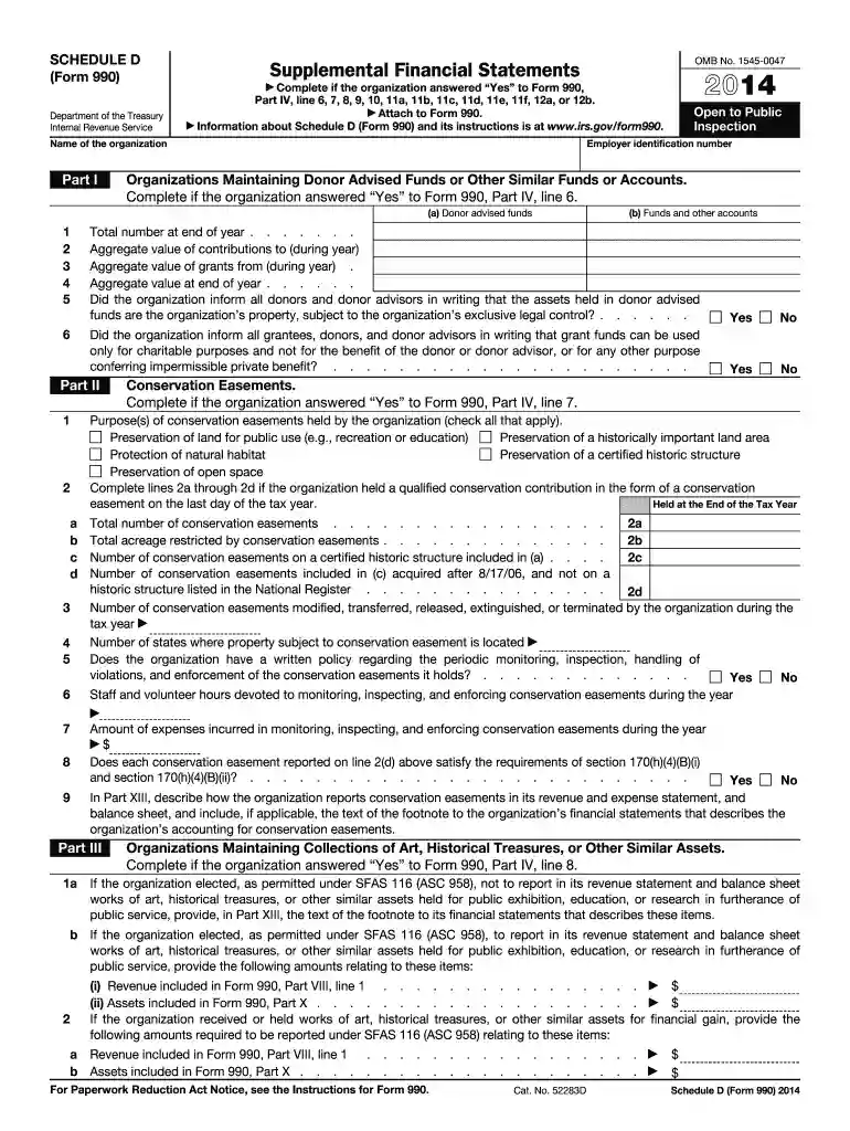 990 schedule d Preview on Page 1