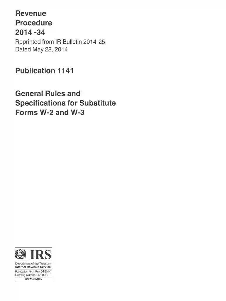 irs publication 1141 2014 form Preview on Page 1