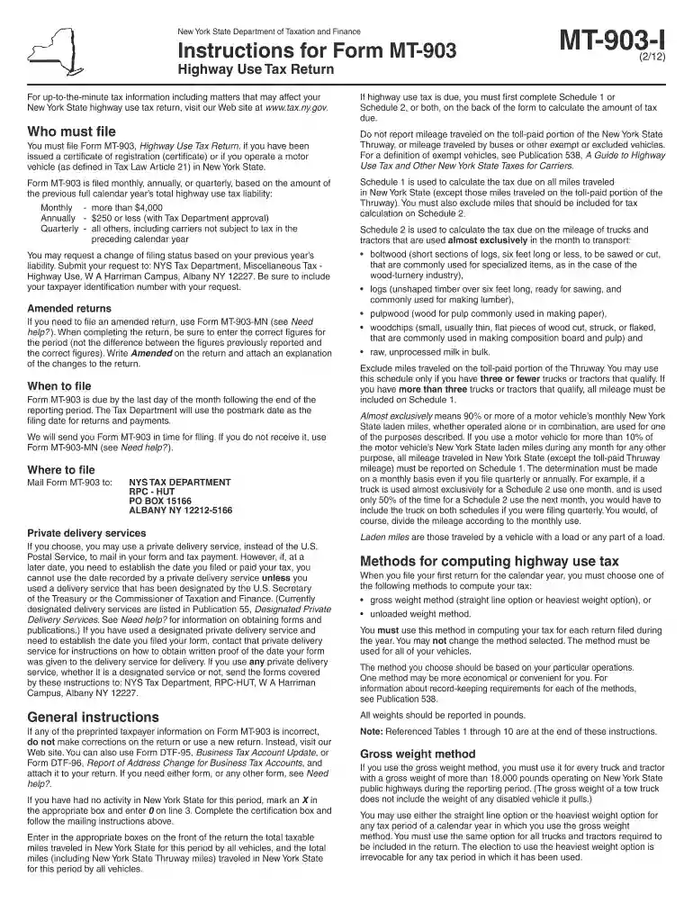 mt 903 i 2012 form Preview on Page 1