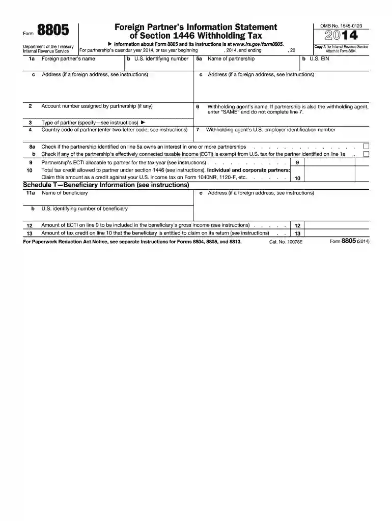 form 8805 Preview on Page 1