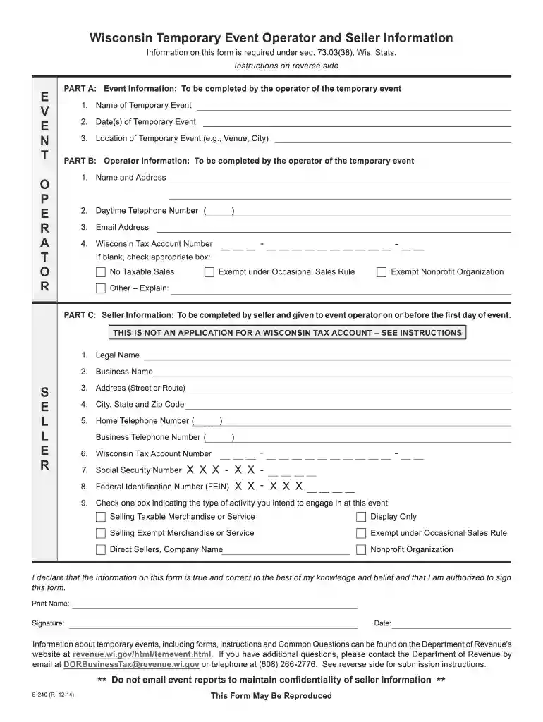 s240 form Preview on Page 1