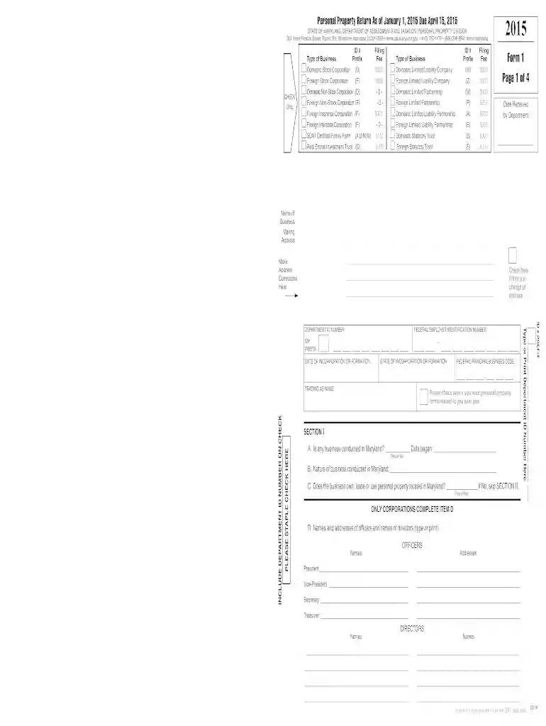 md form 1 2015 Preview on Page 1