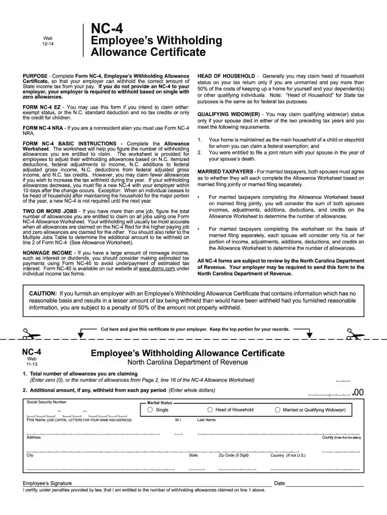 nc form Preview on Page 1
