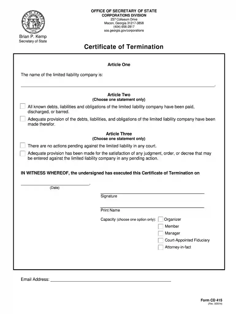 form cd 415 Preview on Page 1