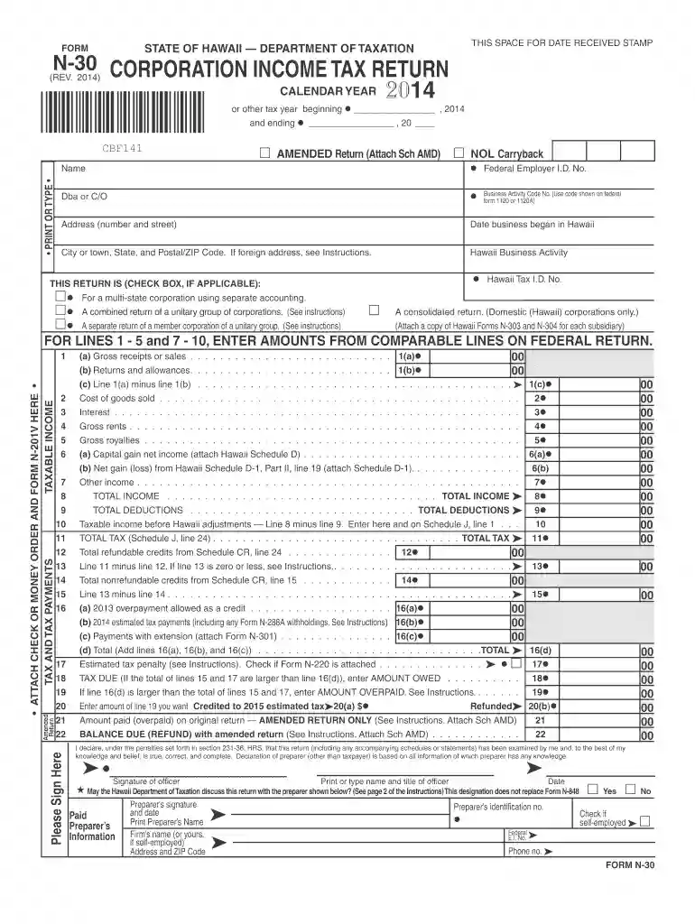 department of taxation hawaii Preview on Page 1