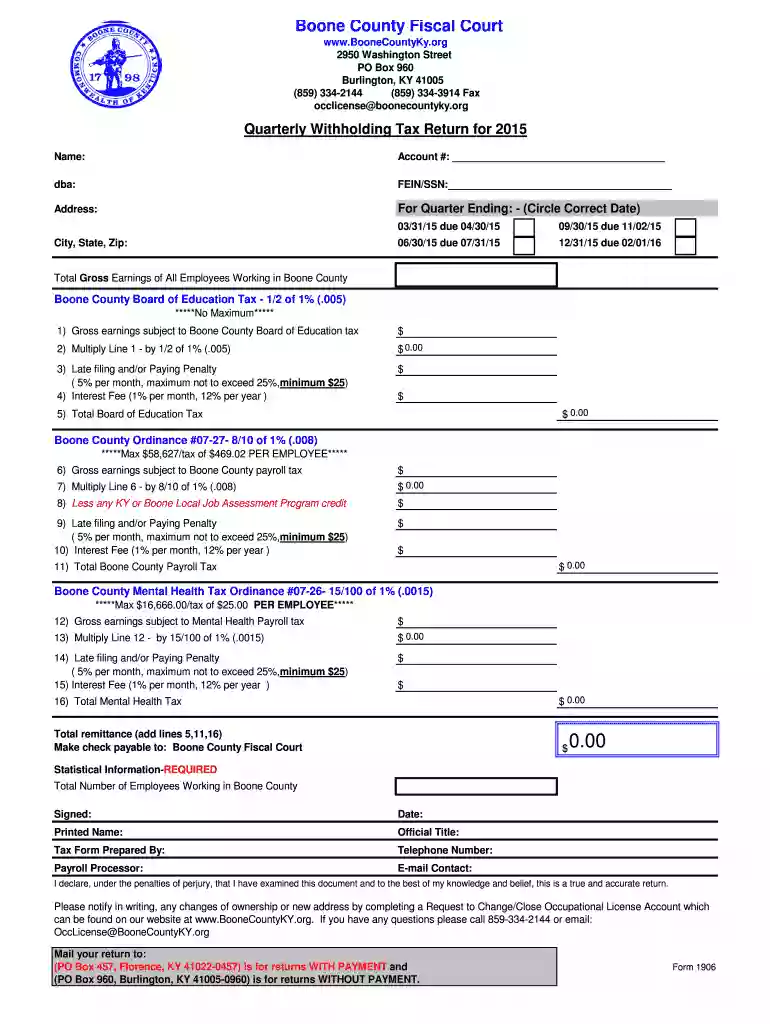 2015 ky return form Preview on Page 1