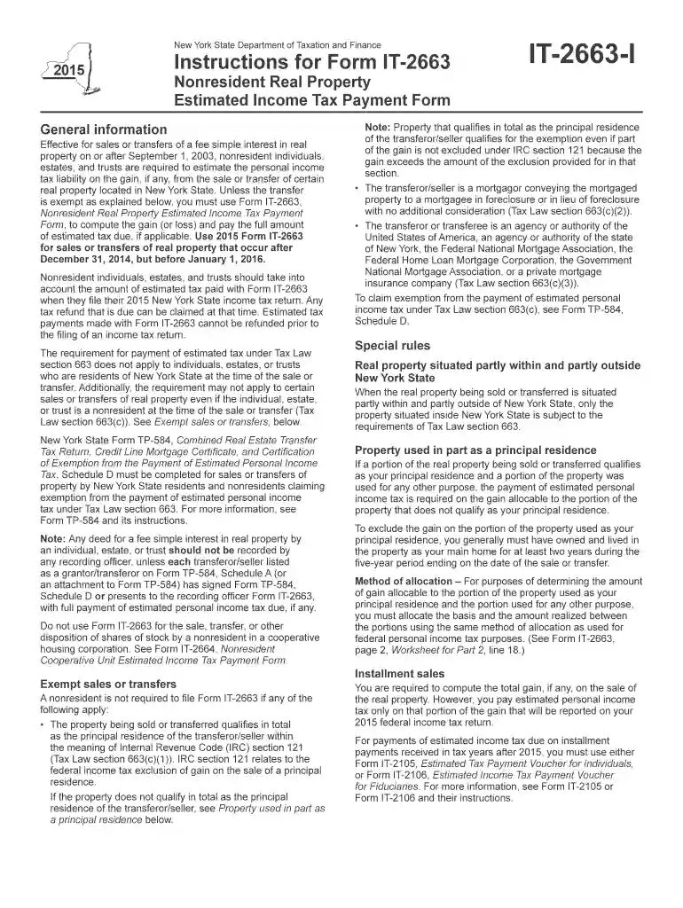 it 2663 i 2015 form Preview on Page 1