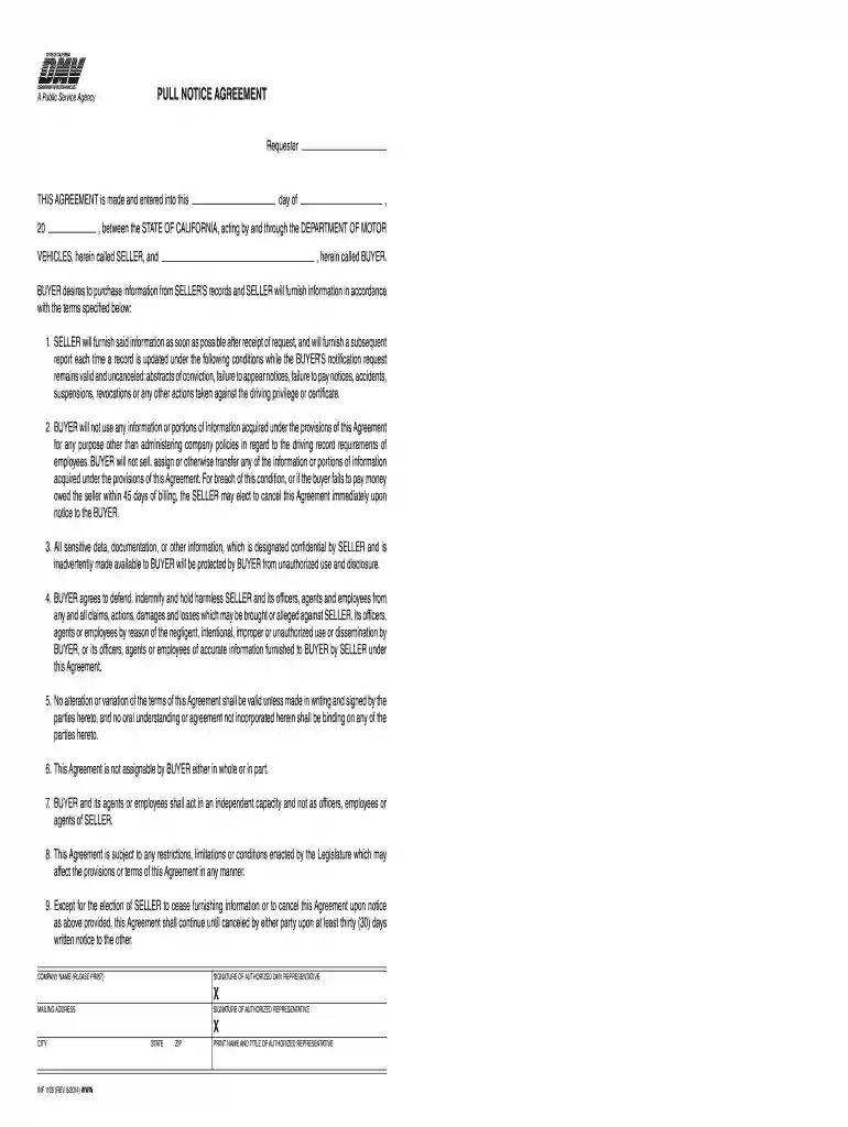 dmv pull notice Preview on Page 1