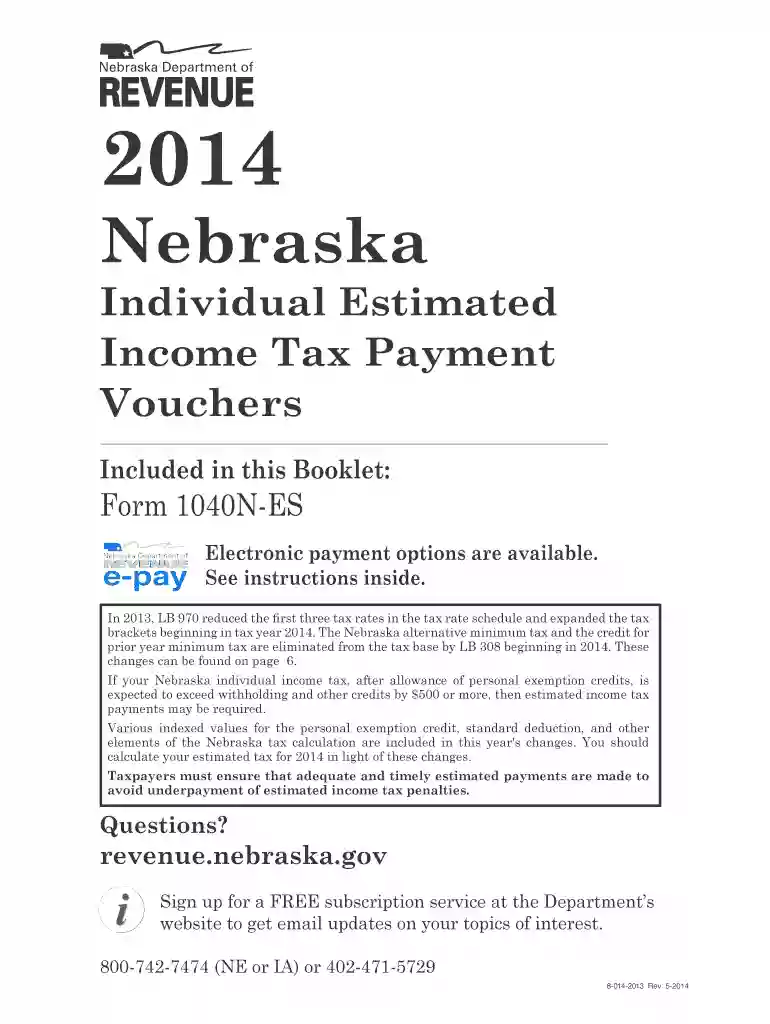 2014 ne form tax Preview on Page 1