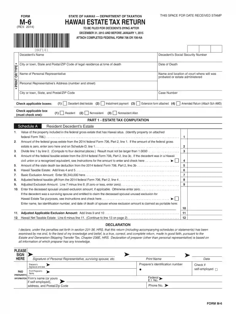 form m 6 2014 Preview on Page 1