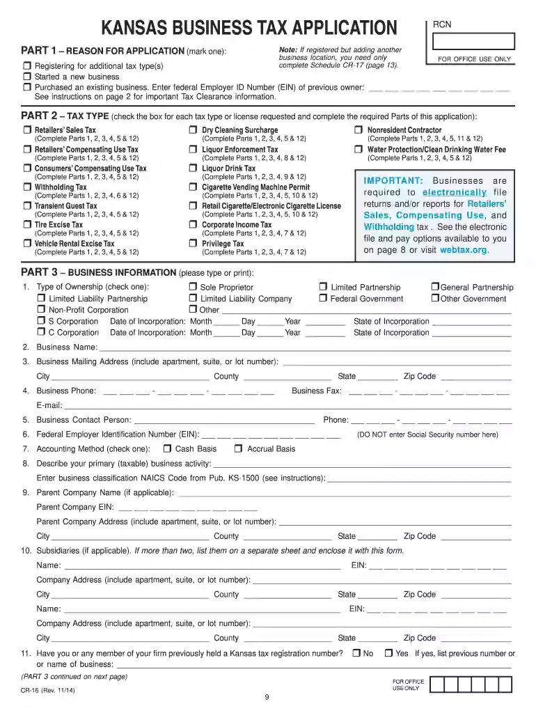 ks app 2014 form Preview on Page 1