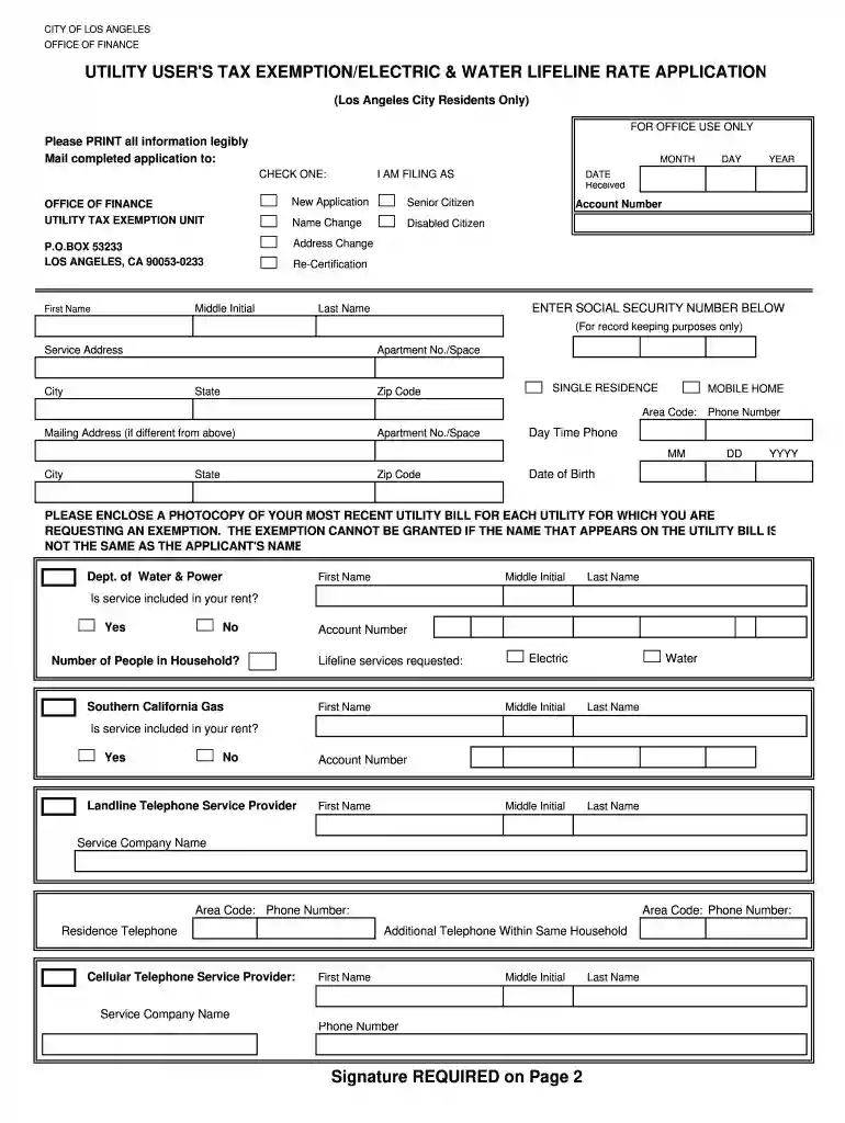 utility users tax 2014 form Preview on Page 1