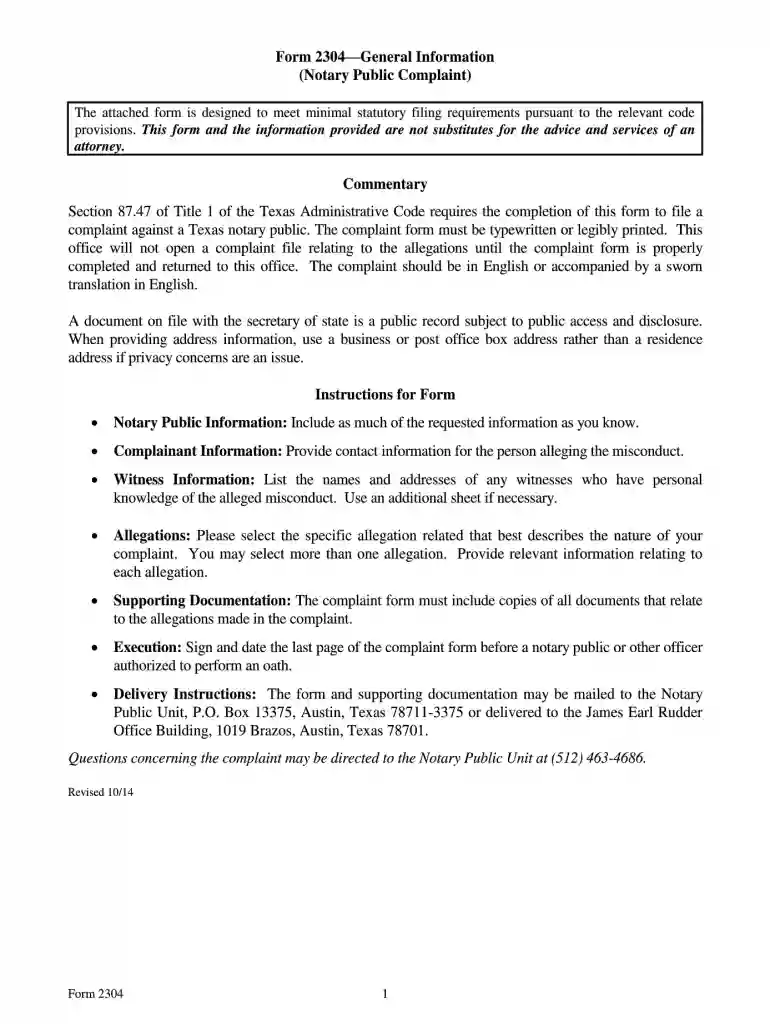 how to report a notary public in texas Preview on Page 1
