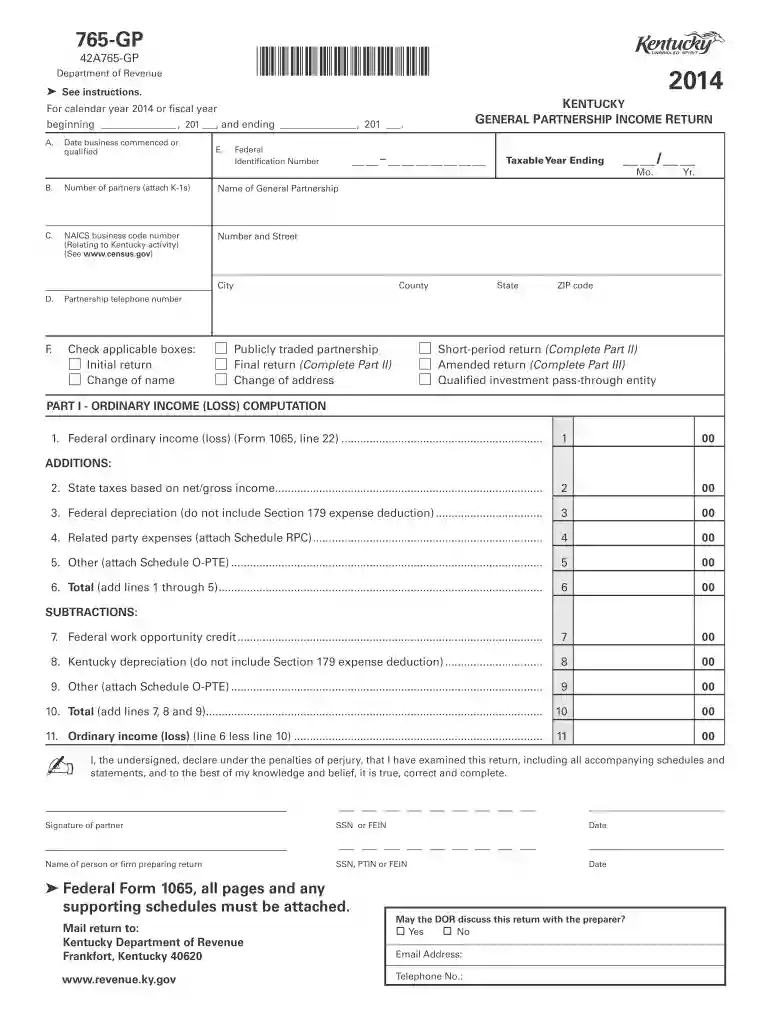 765 gp 2014 form Preview on Page 1