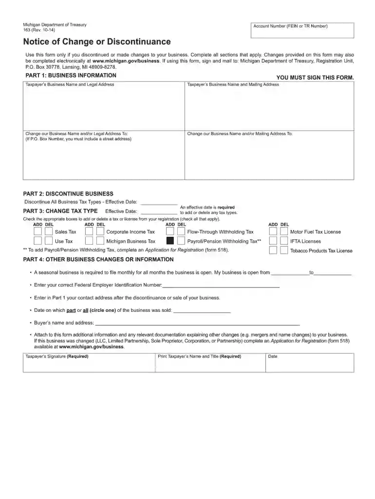 mi form 163 Preview on Page 1