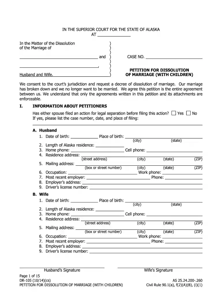 alaska form dissolution 2014 Preview on Page 1