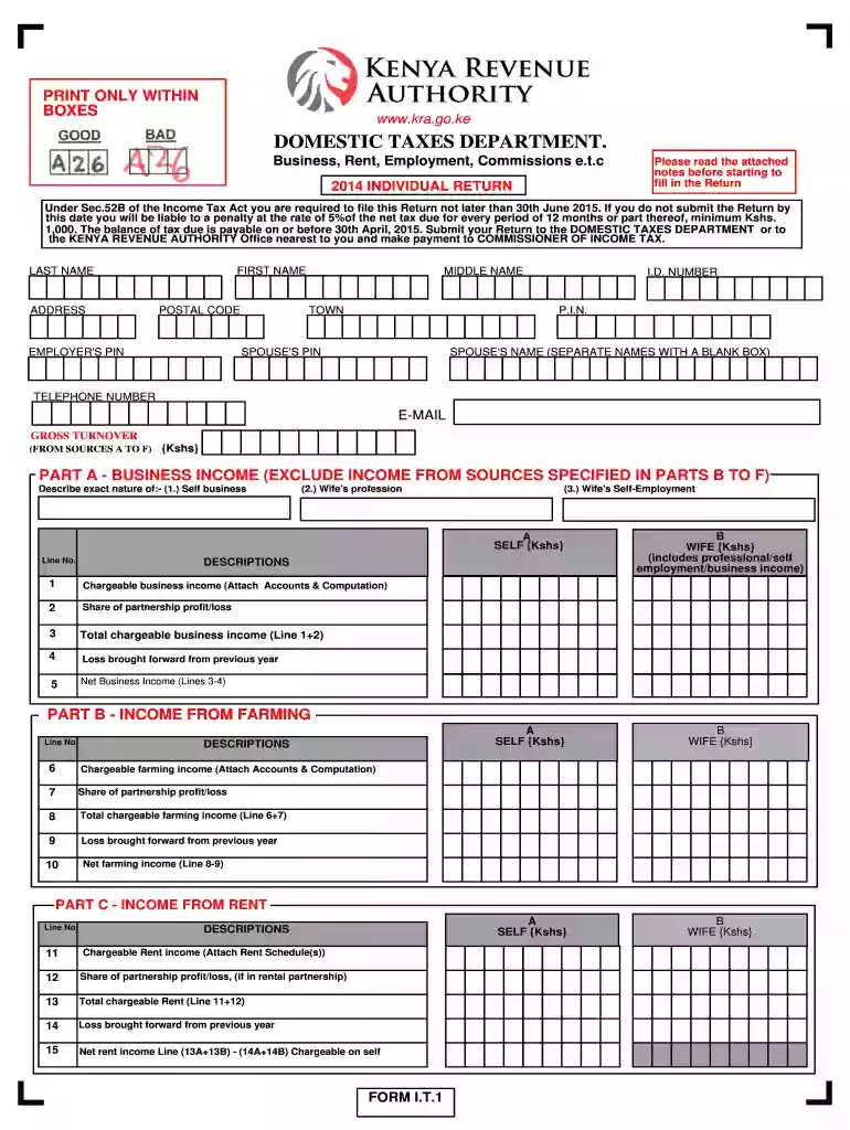 income return Preview on Page 1