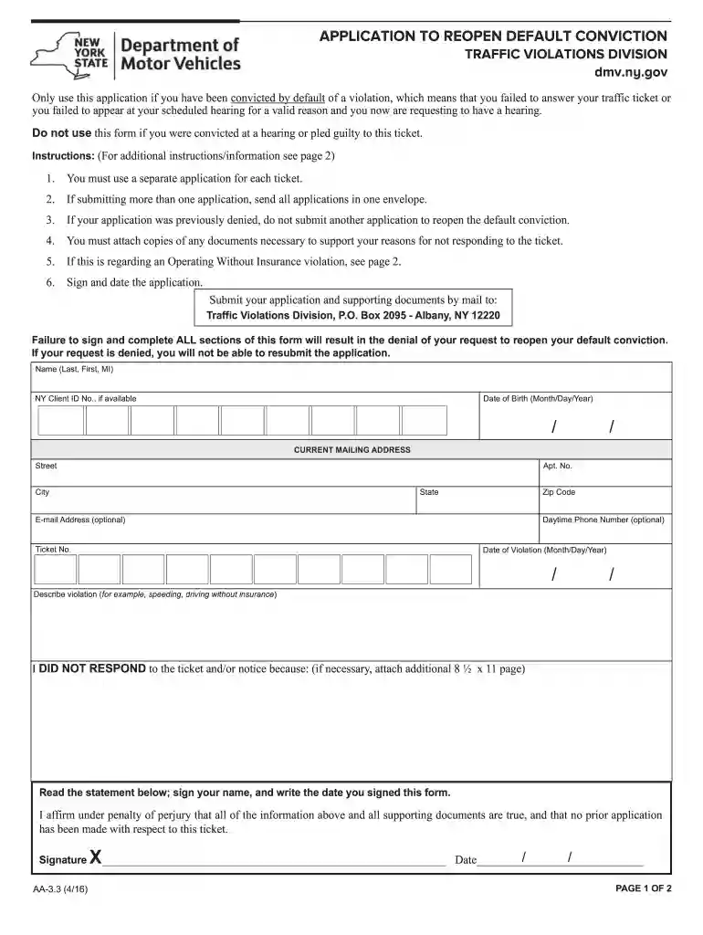 aa 3 3 2015 form Preview on Page 1