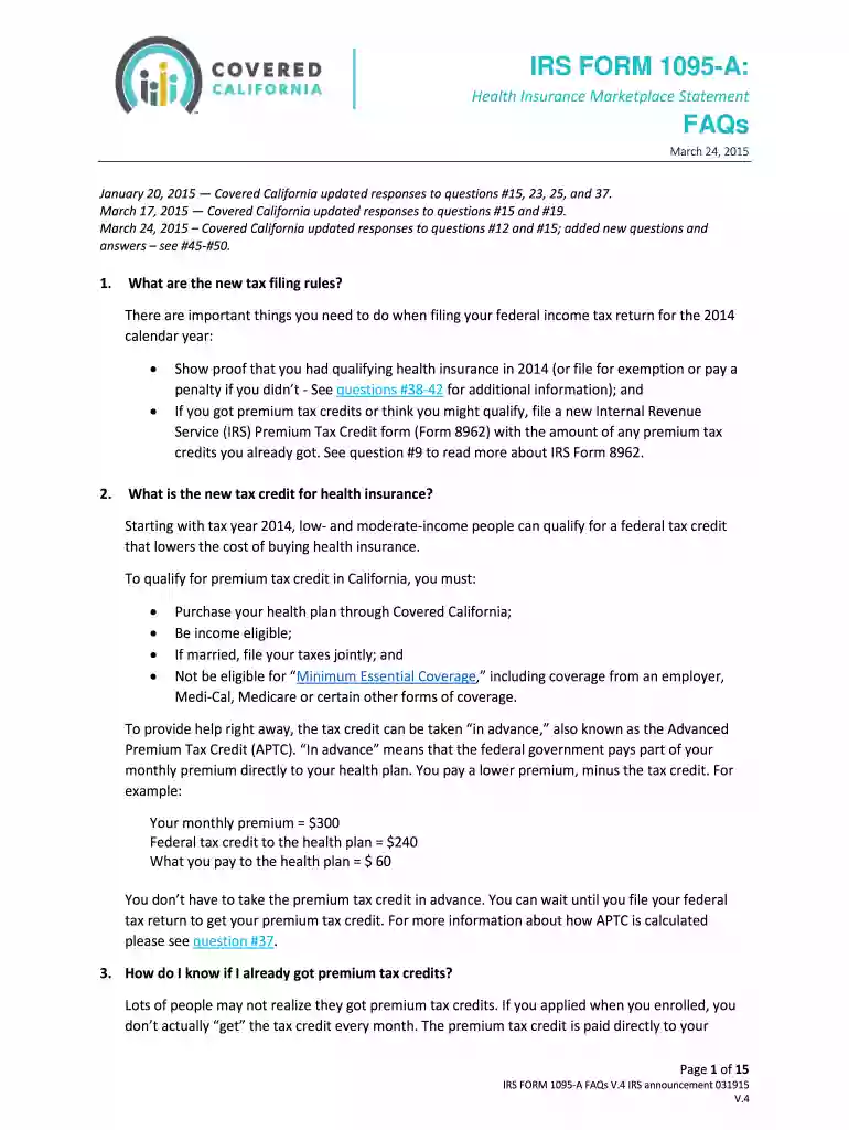 1095 form Preview on Page 1