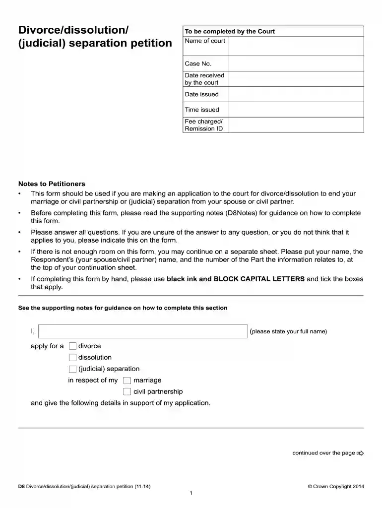 divorce online uk Preview on Page 1