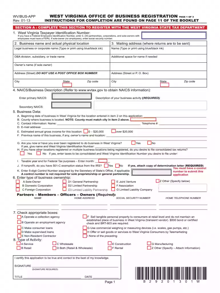 form bus app Preview on Page 1
