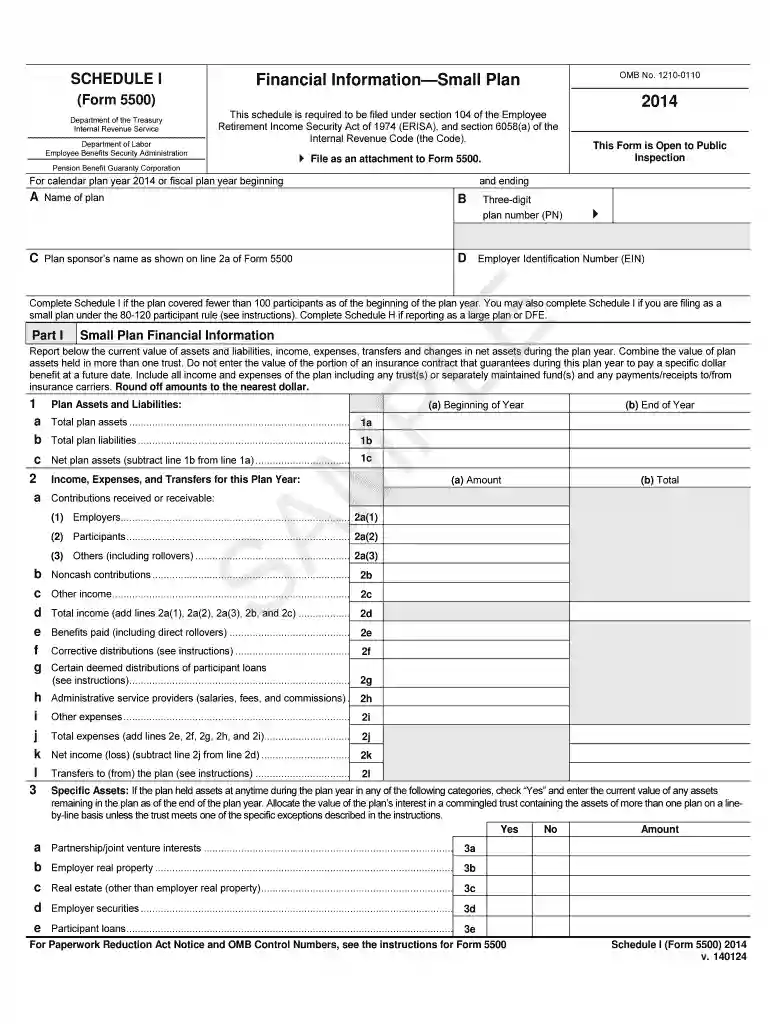 2014 irs form Preview on Page 1