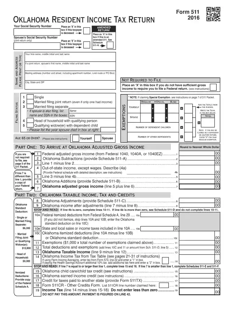 oklahoma form 511DocHubcom 2014 Preview on Page 1