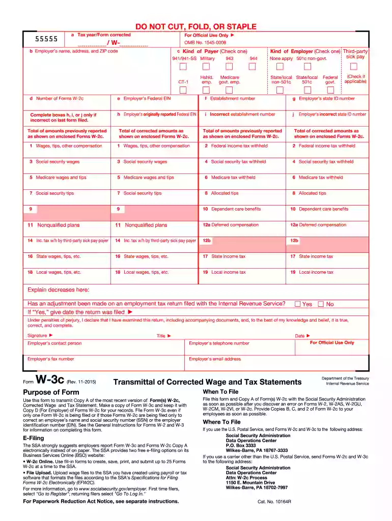 form w3c fillable Preview on Page 1