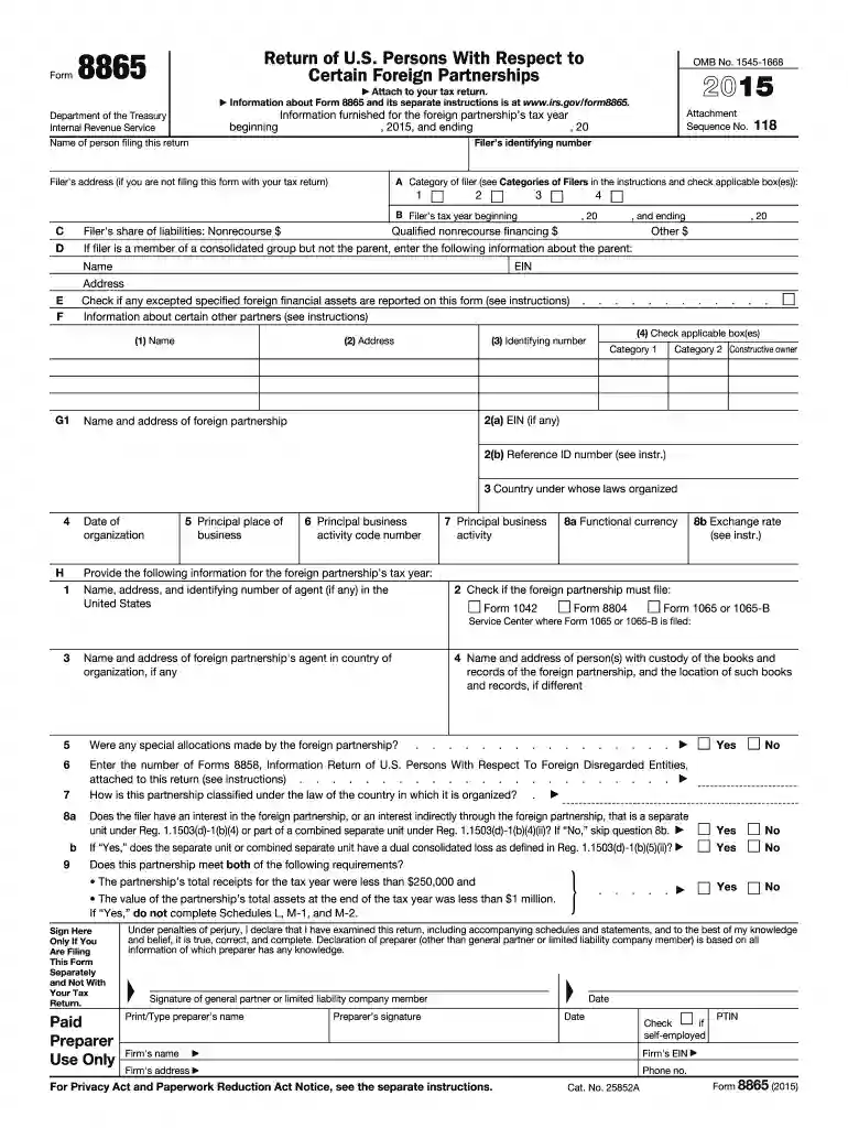 2015 8865 form Preview on Page 1