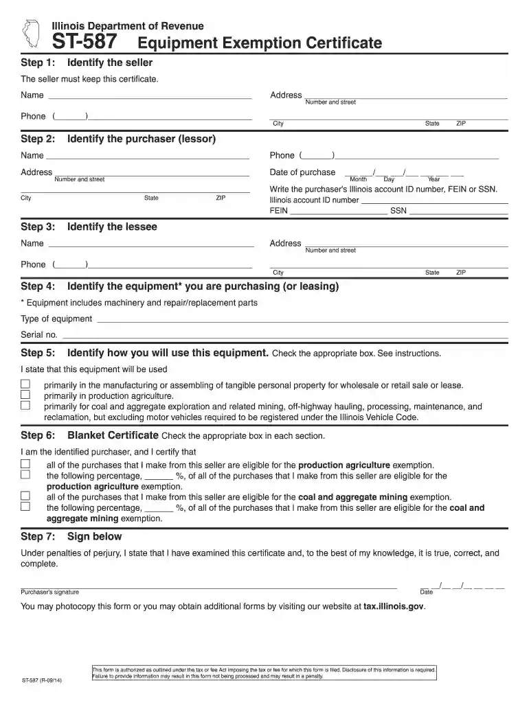 illinois tax exempt form pdf Preview on Page 1