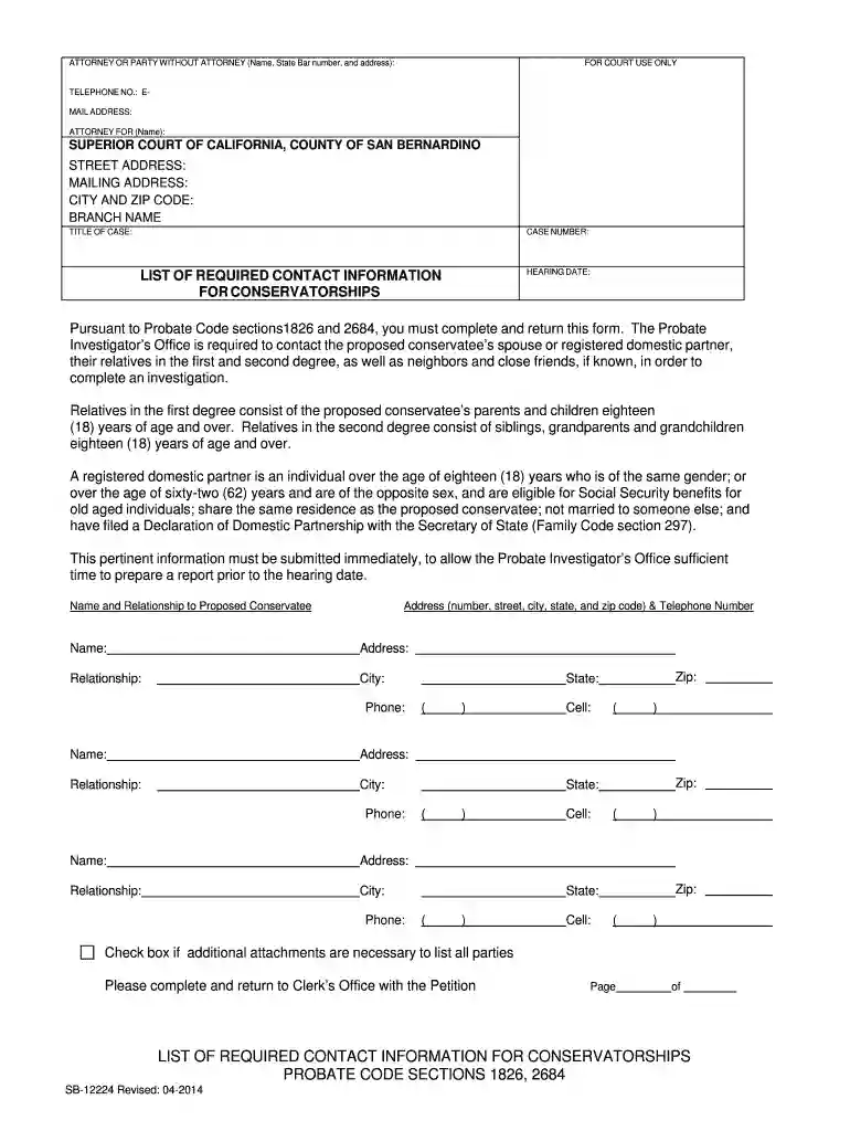 required contact Preview on Page 1