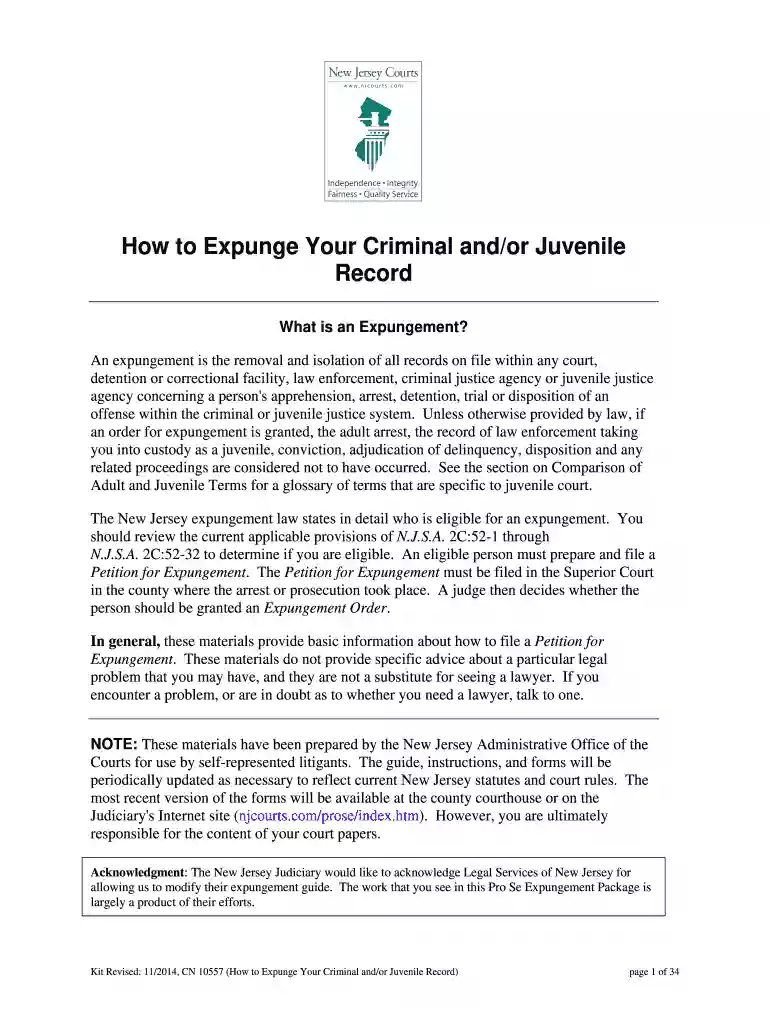 free expungement in new jersey Preview on Page 1