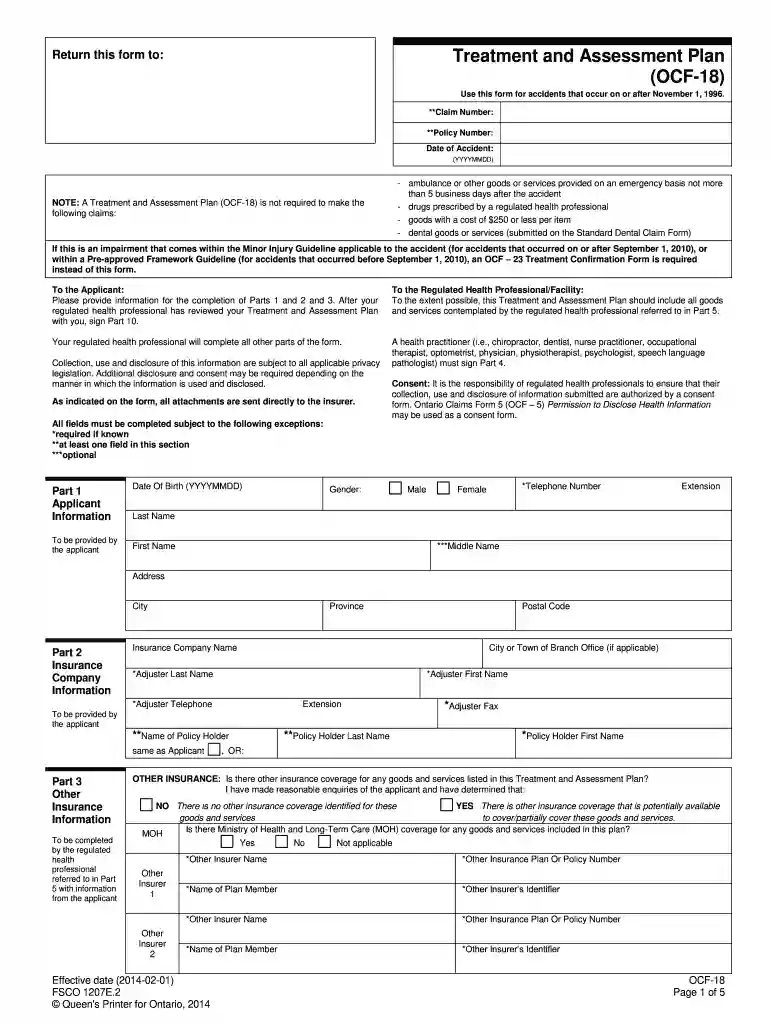 ocf form Preview on Page 1