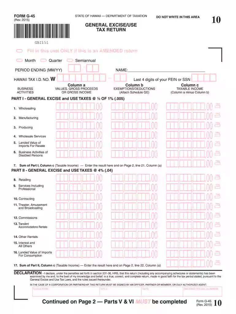form g 45 Preview on Page 1
