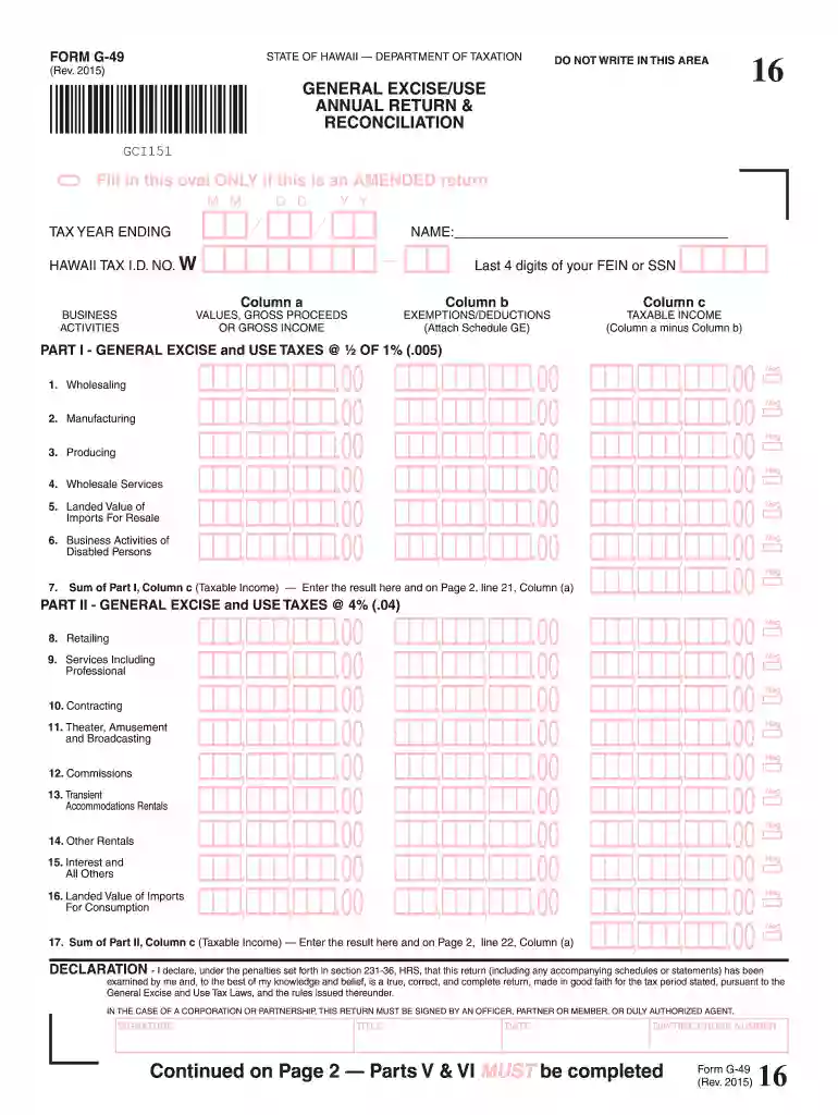 g 49 2015 form Preview on Page 1