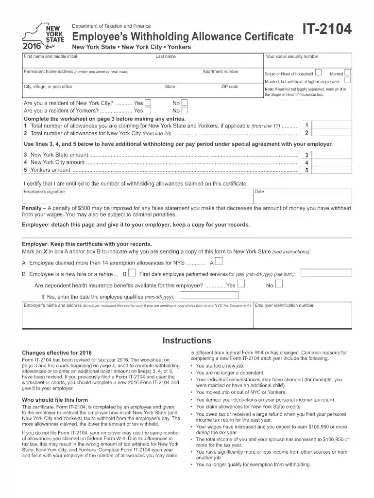 2104 form Preview on Page 1