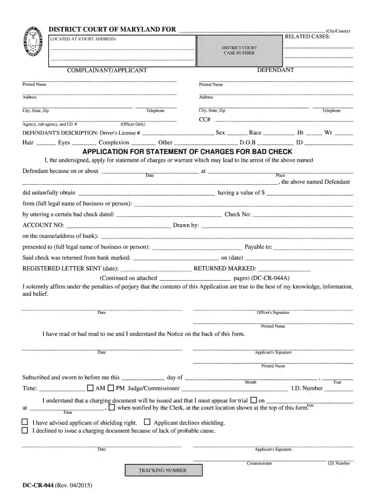 criminal soc application Preview on Page 1
